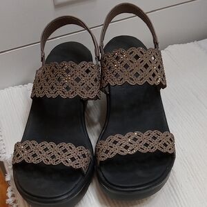 Skechers Rhinestone Sandals Size 8